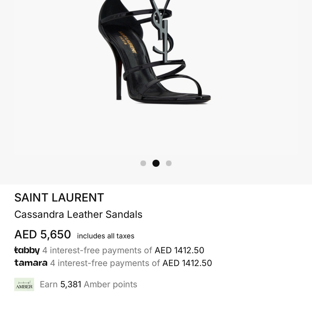 Saint Laurent Glossy Black Heels - Picture 2 of 9